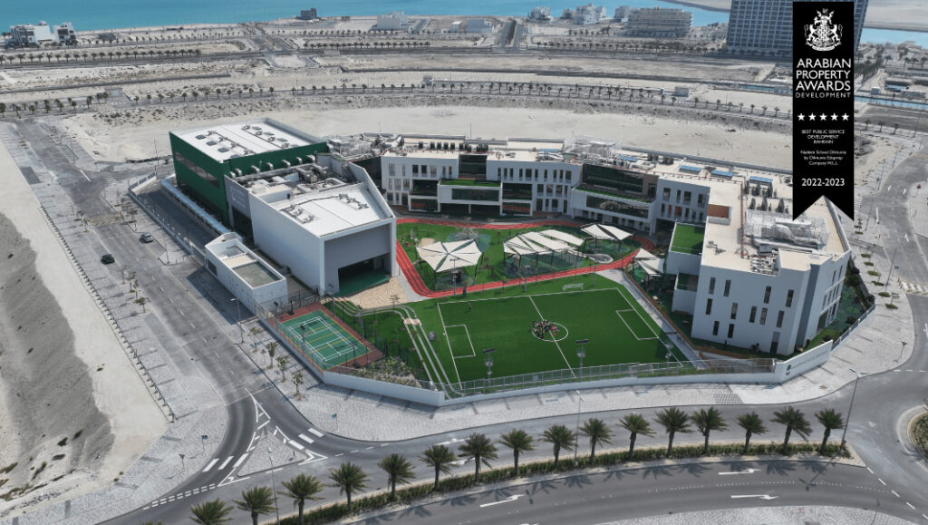 Arabian property award winner featuring minimalist architecture