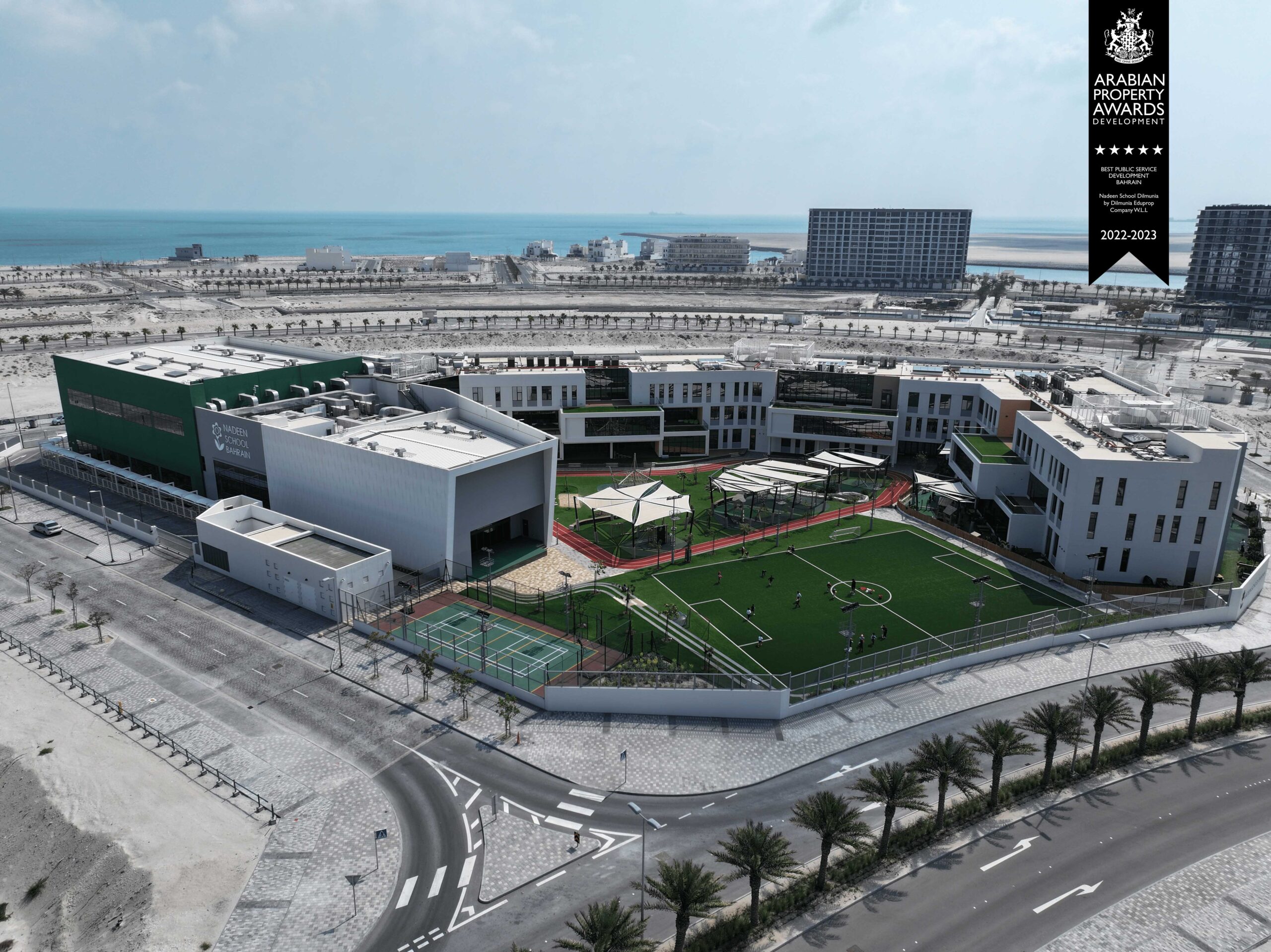 Arabian property award winner featuring minimalist architecture