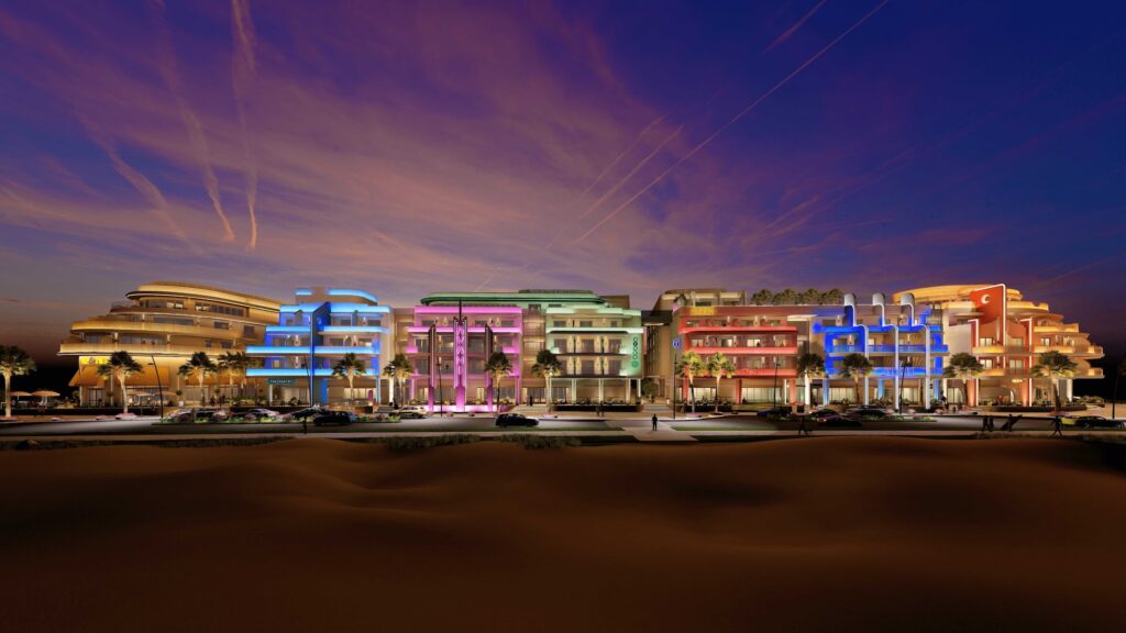 Commercial property in Bahrain featuring minimalist architecture