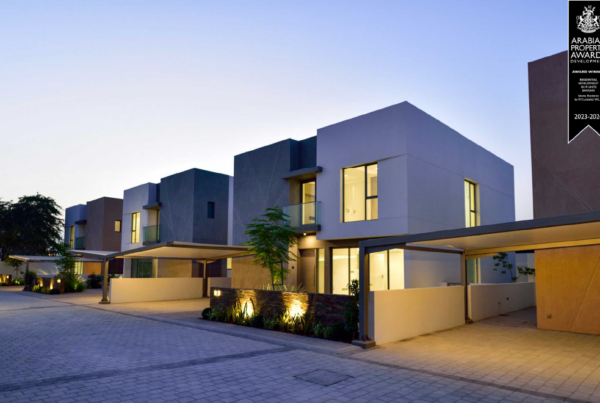 Arabian property award winner featuring minimalist architecture