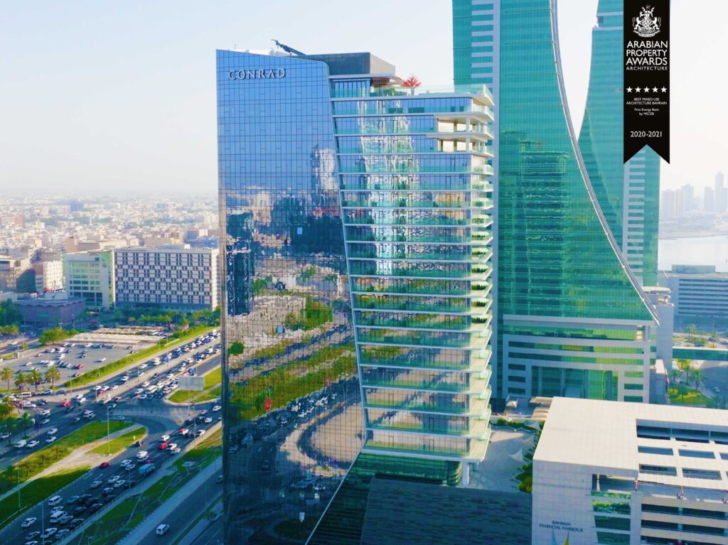 conrad1 Arabian property award winner featuring minimalist architecture