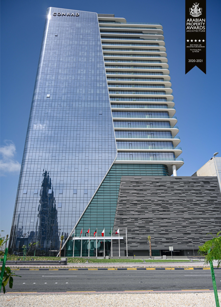 conrad-4 Arabian property award winner featuring minimalist architecture