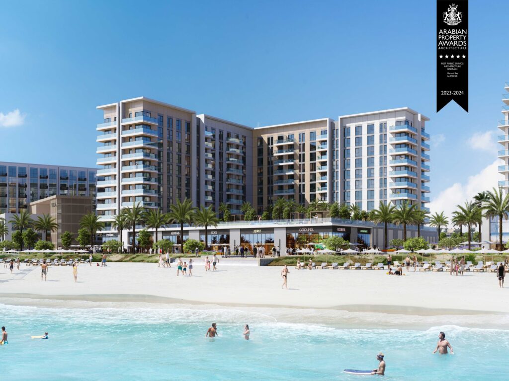 MARASSI-BAY-2 Arabian property award winner featuring minimalist architecture