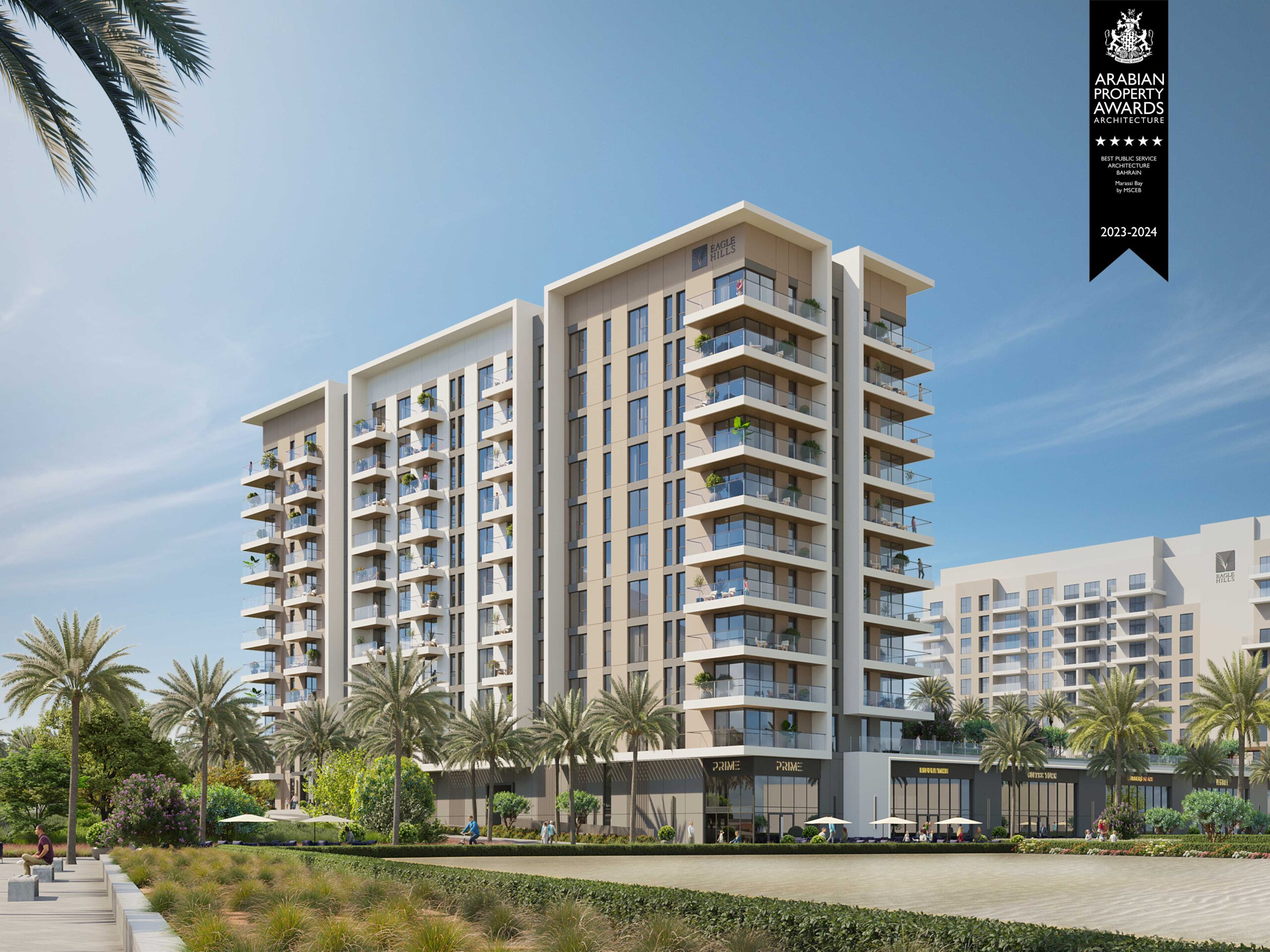 Arabian property award winner featuring minimalist architecture