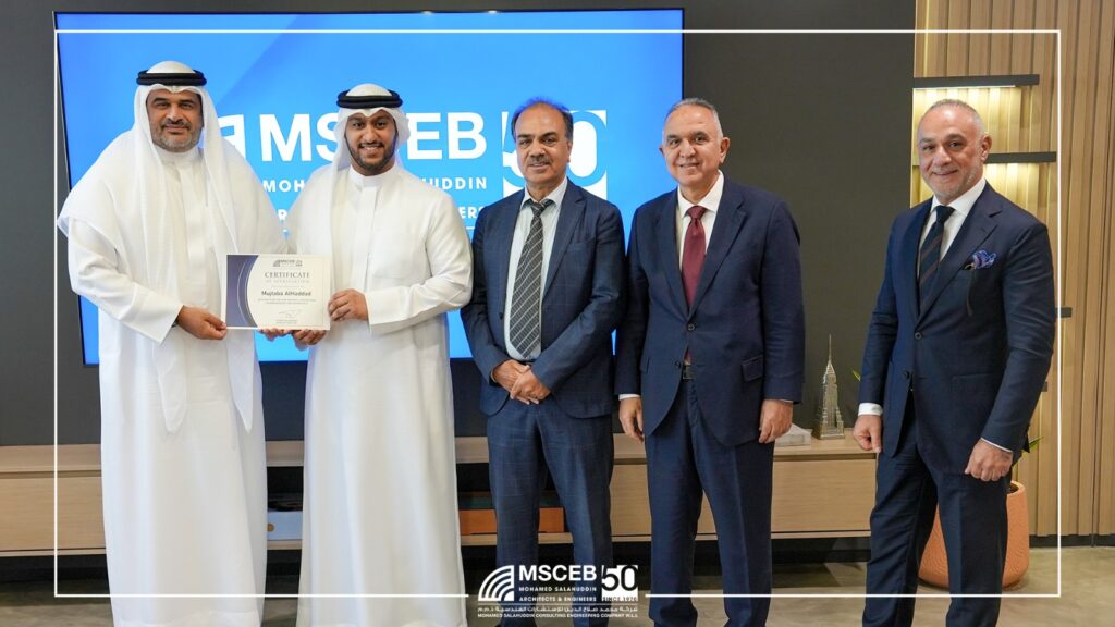 09 Certificate Mustafa Al Haddad Certificate presentation to Mustafa Al Haddad